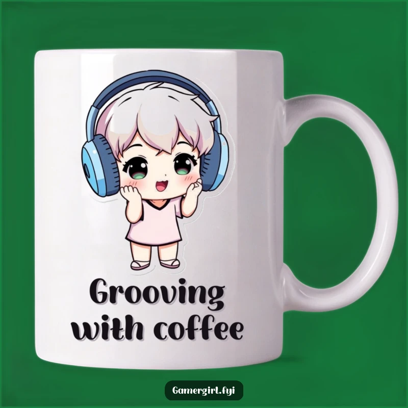 Funny Grooving Mug - Headphone Individual for Music Lovers Gift