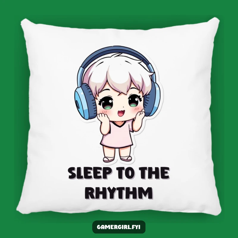 Funny 'Music Bliss' Pillow - Grooving Headphone Individual Comfort