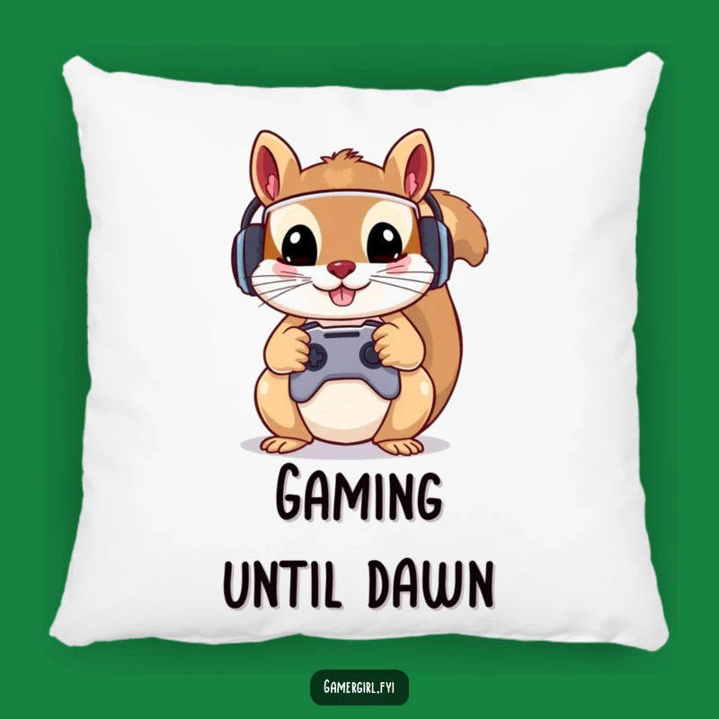 Funny Squirrel Pillow: Cozy Gamer Comfort for Intense Playtime Sessions