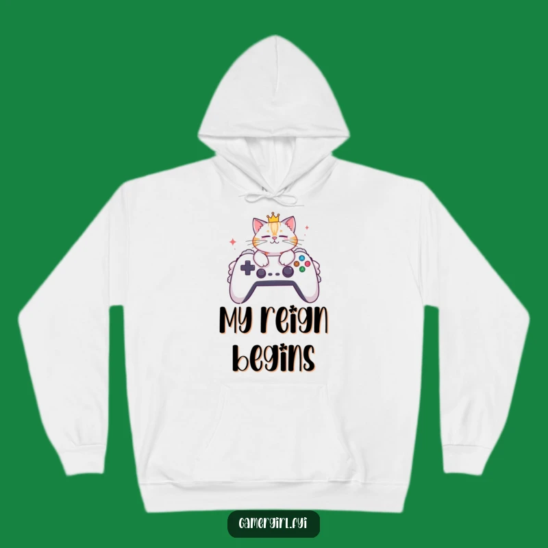 Funny Cat Hoodie: Royal Gamer's Cozy Essential - Hilarious & Stylish Gift