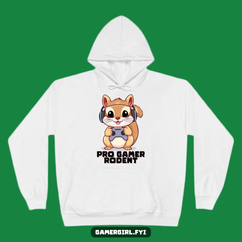 Funny Squirrel Hoodie: Cozy Gamer Gear for Ultimate Playtime & Warmth - Great Gift!