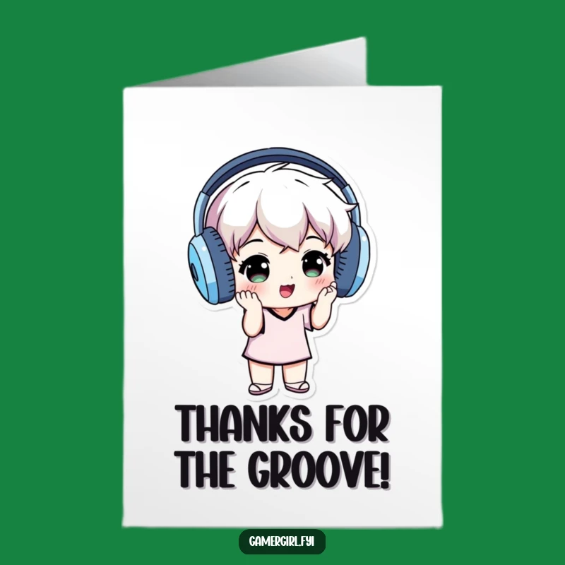 Funny Free Printable Thank You Card: Grooving Music Fan, Downloadable Gratitude