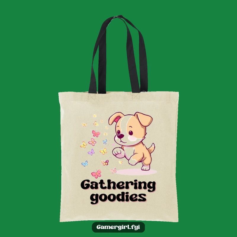 Funny Puppy Tote Bag: Carry Your Essentials with Playful Charm - Great Gift!